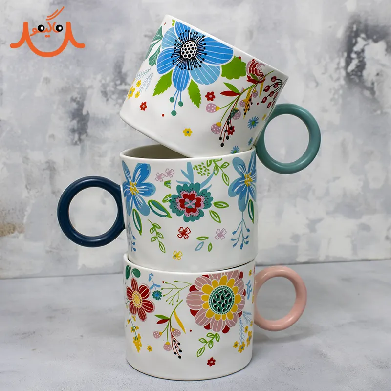 ماگ سرامیکی طرح گل