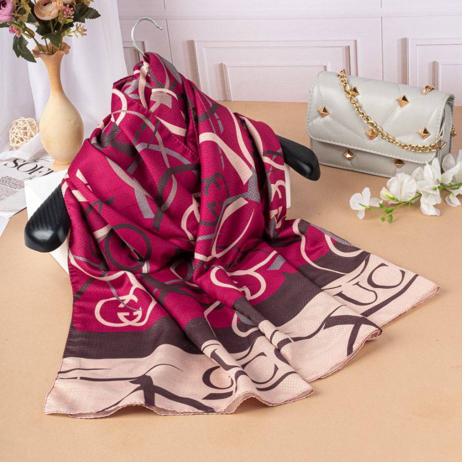 شال نخی چاپی 7 رنگ سال،قواره 75×2، مناسب چهارفصل