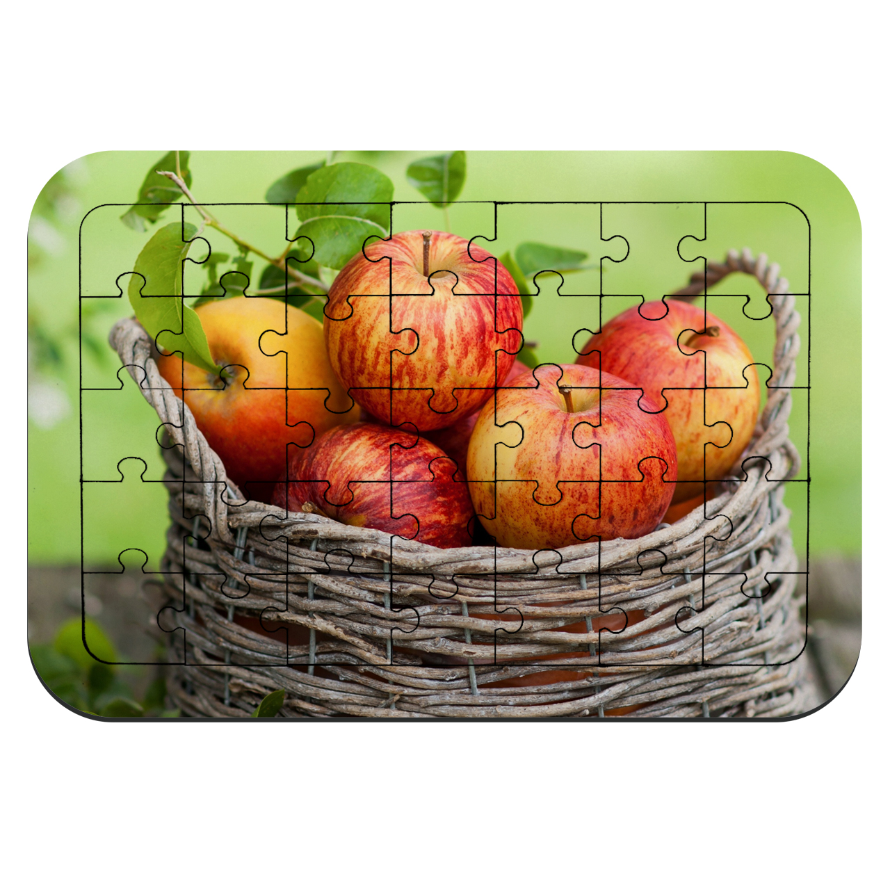 پازل 35 تکه طرح سبد سیب مدل NI1147