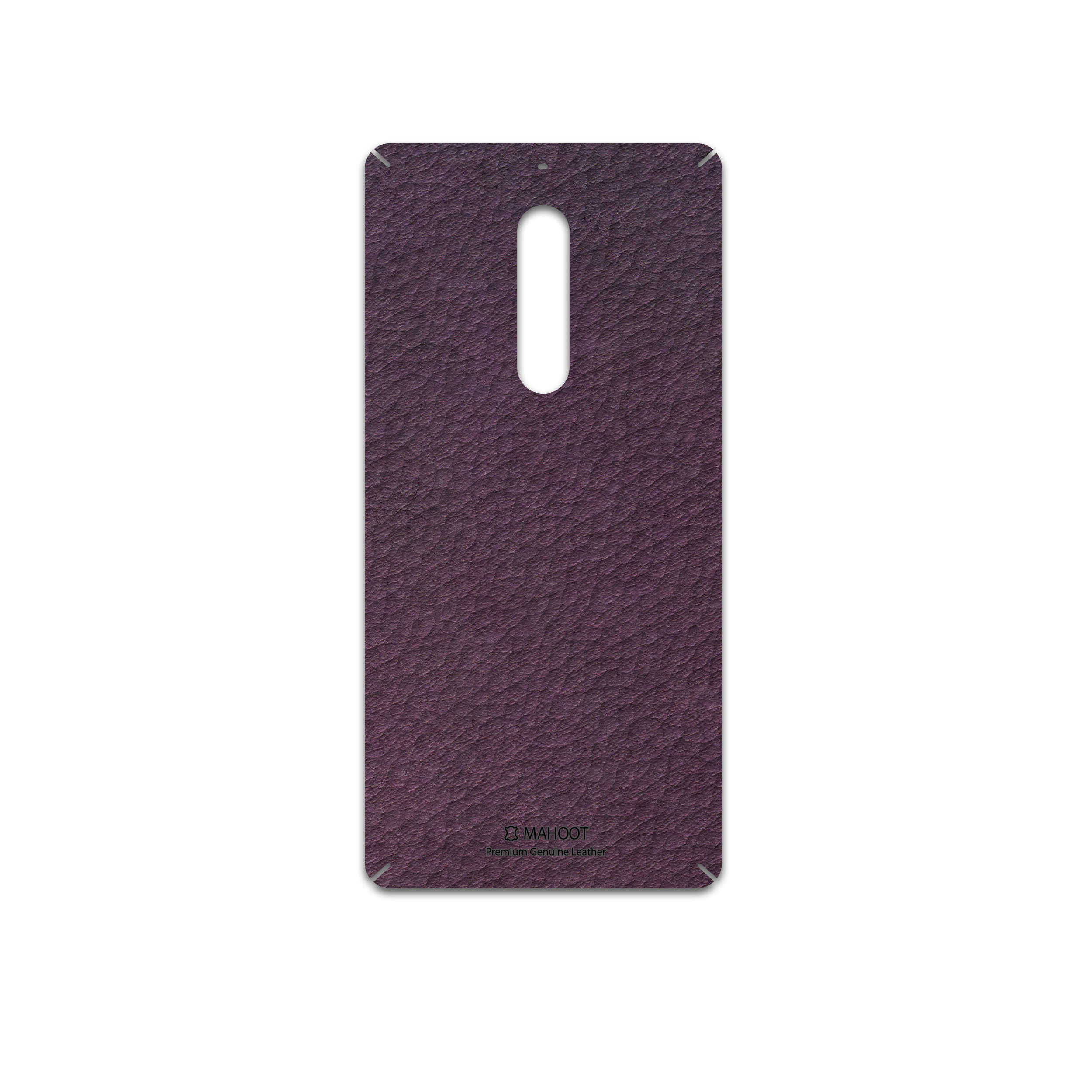 برچسب پوششی ماهوت مدل Purple-Leather مناسب برای گوشی موبایل نوکیا 5