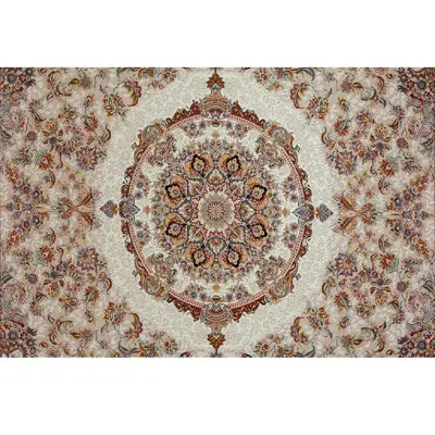 فرش ماشینی افرند کد 2235 زمینه نقره ای