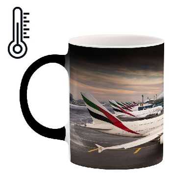 ماگ حرارتی کاکتی طرح هواپیما مدل mgh15716