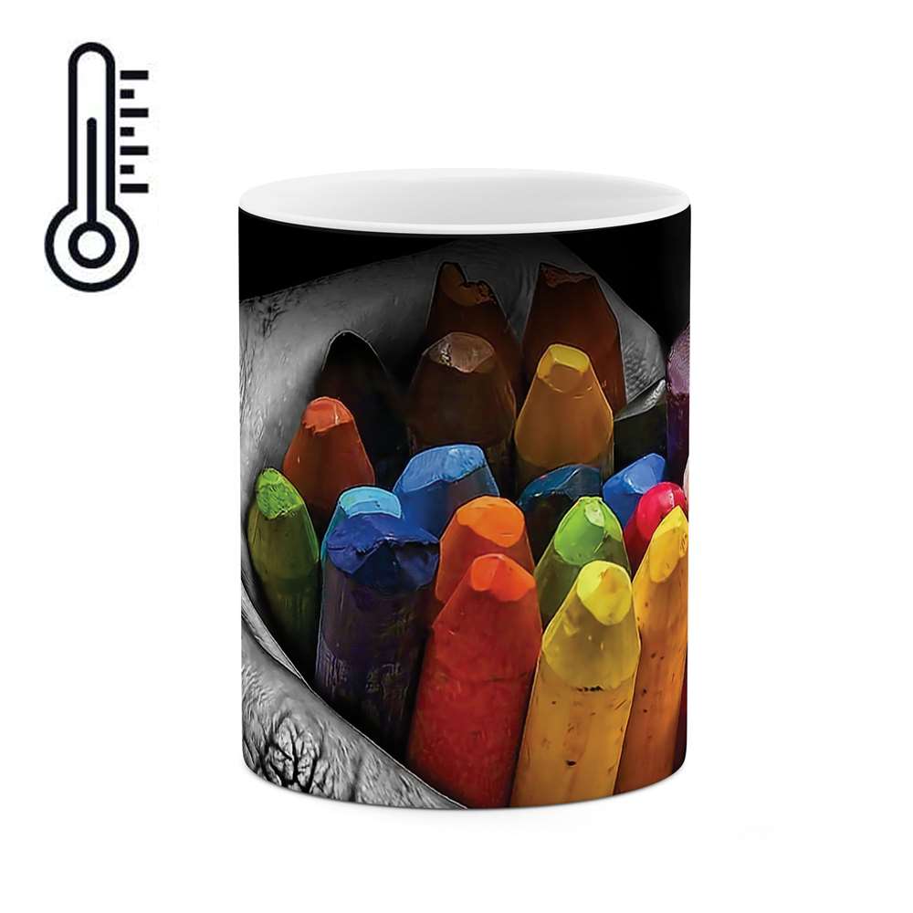 ماگ حرارتی طرح مدادرنگی مدل mgph01358