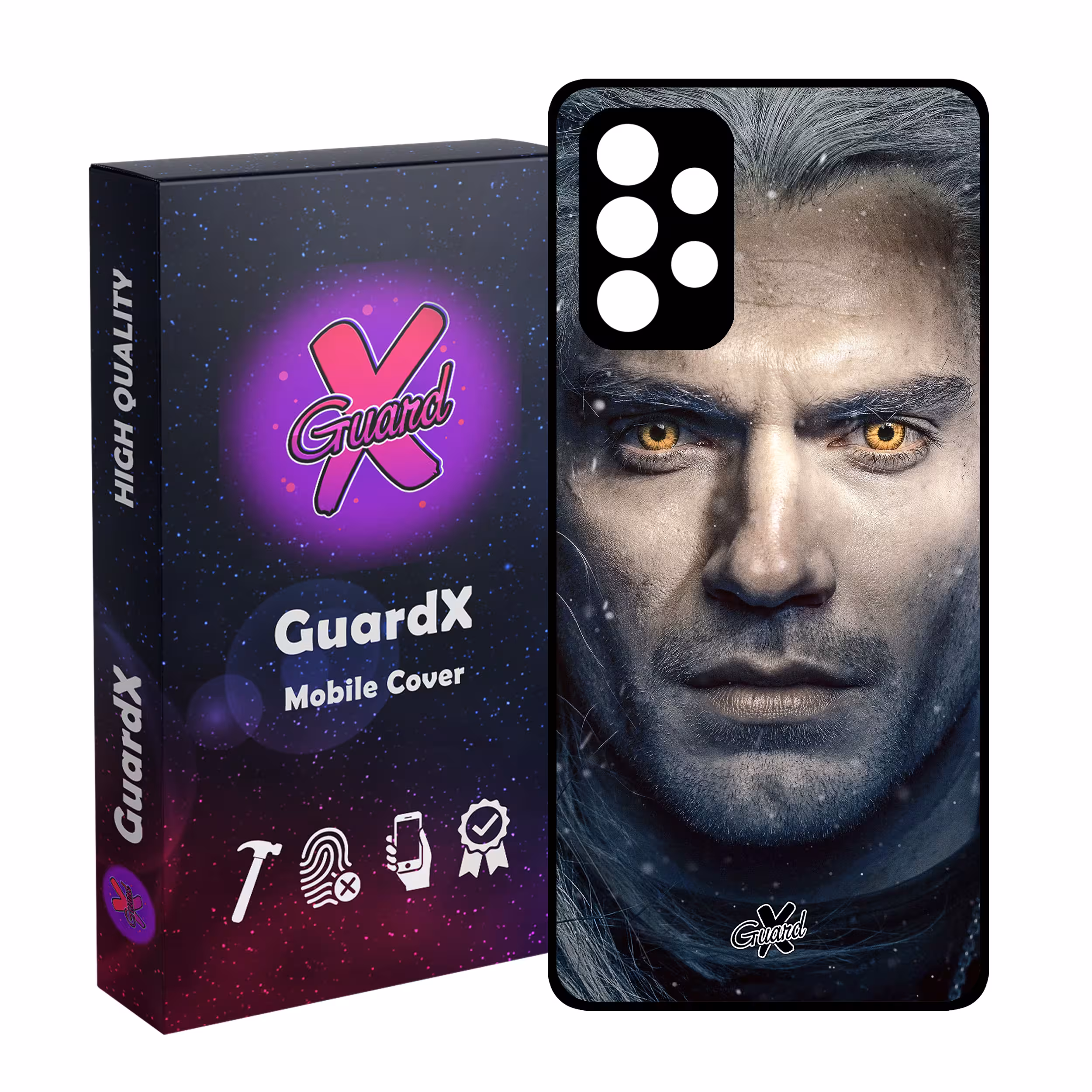 کاور گارد ایکس طرح Witcher مدل Glass10177 مناسب برای گوشی موبایل سامسونگ Galaxy A52
