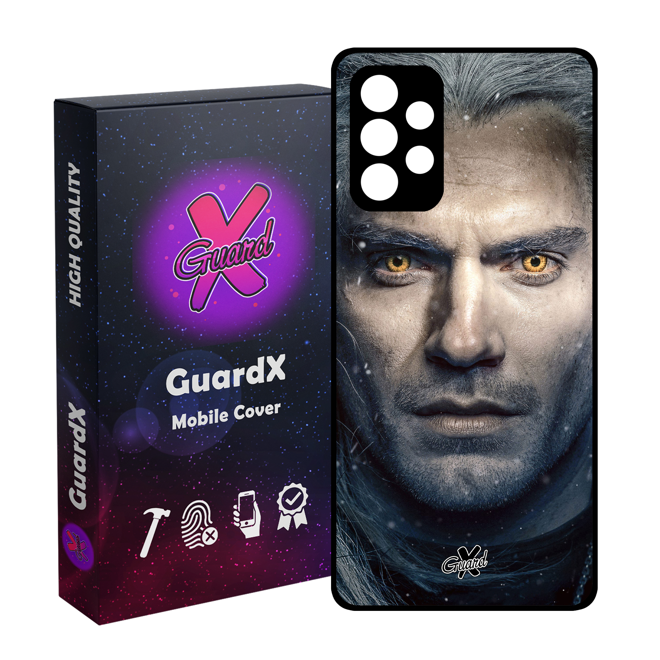 کاور گارد ایکس طرح Witcher مدل Glass10177 مناسب برای گوشی موبایل سامسونگ Galaxy A52