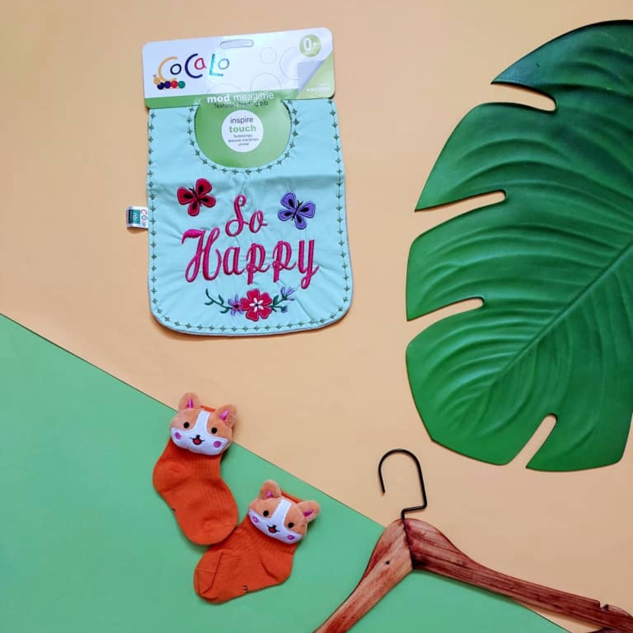 پیشبند غذاخوری کودک گلدوزی شده برند کوکالو