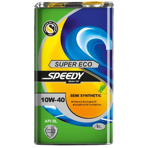 خرید روغن موتور اسپیدی سوپر اکو 10W40 SL نیمه سینتتیک پنج لیتری | اتوموبی