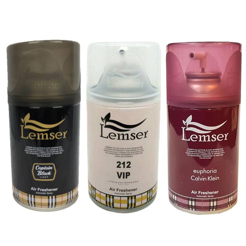 اسپری خوشبوکننده هوا لمسر مدل 212-ایفوریا-کاپیتان بلک حجم 250 میلی لیتر مجموعه 3 عددی | کالا مکس