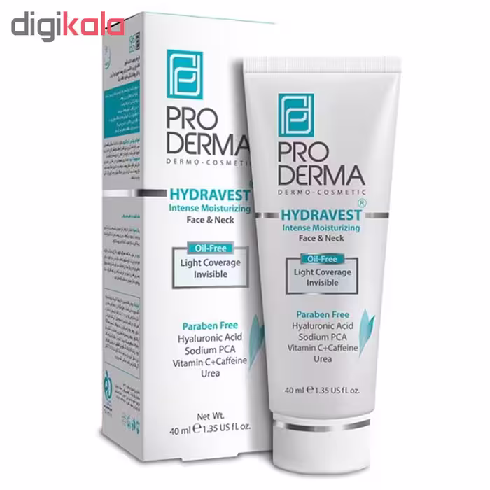 کرم مرطوب کننده پرودرما مدل Face&Neck حجم 40 میلی لیتر