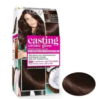 کیت رنگ مو لورآل مدل casting creme gloss شماره 323 حجم 48 میلی لیتر رنگ قهوه ای تیره