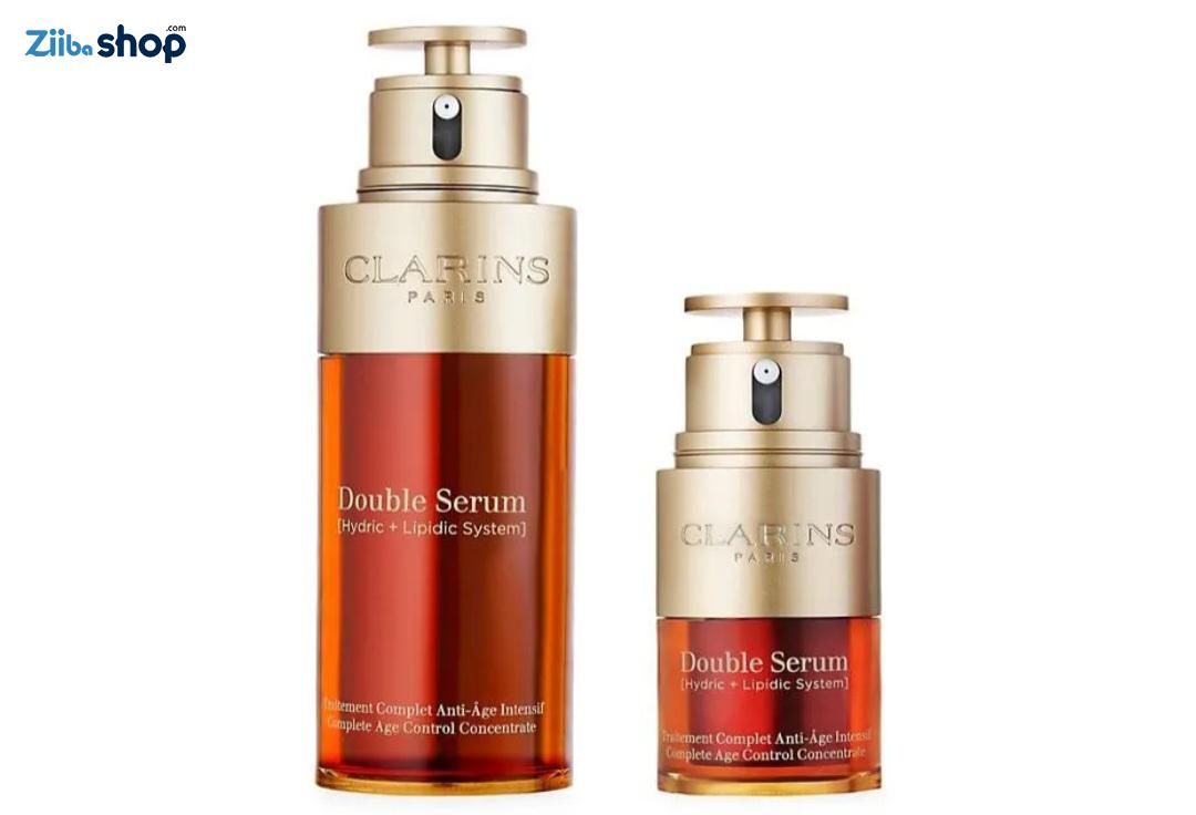 پک دوتایی سرم جوانسازی پوست دورچشم کلارنس فرانسه Double SerumCLARINS