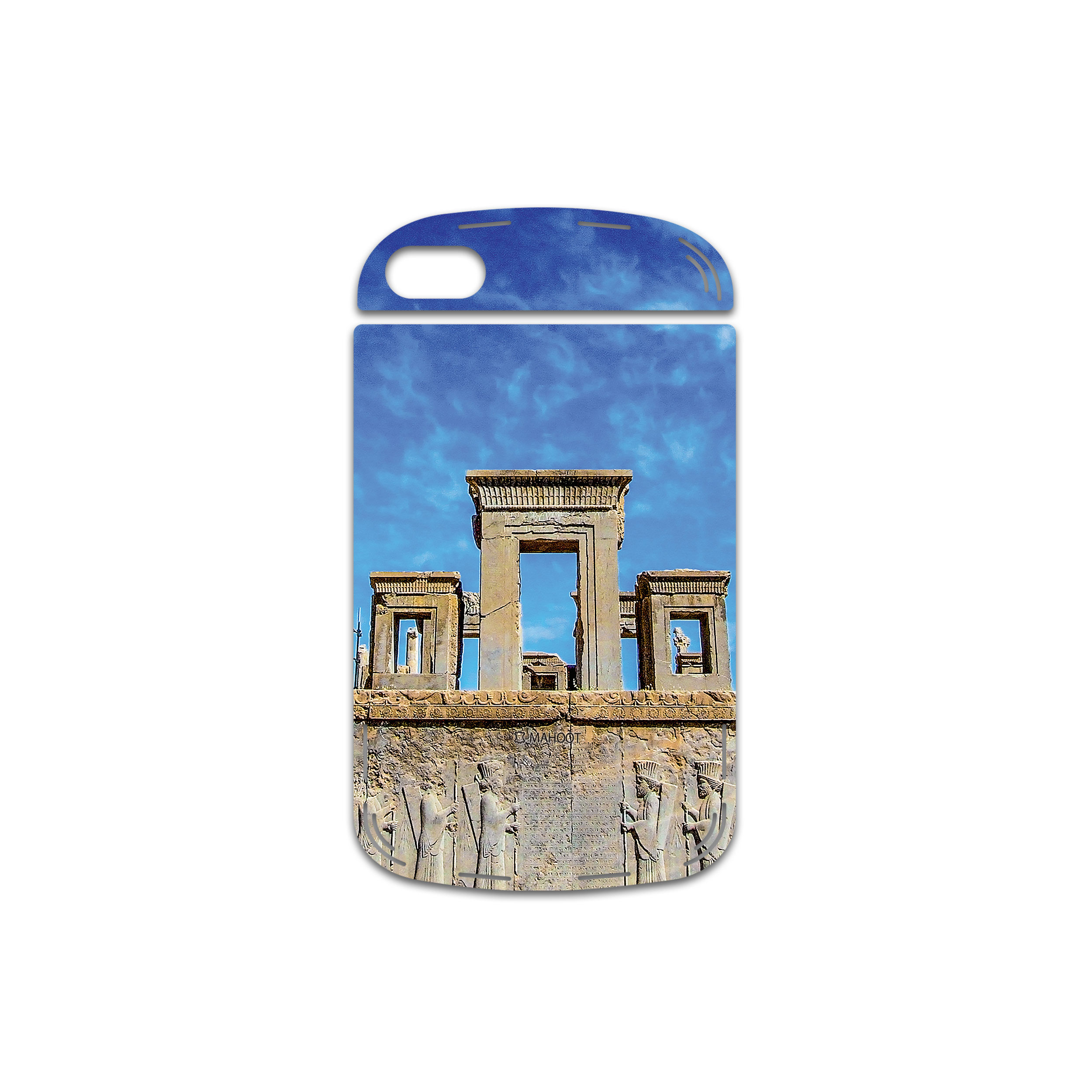 برچسب پوششی ماهوت مدل TAKHT-e-JAMSHID مناسب برای گوشی موبایل بلک بری Q10