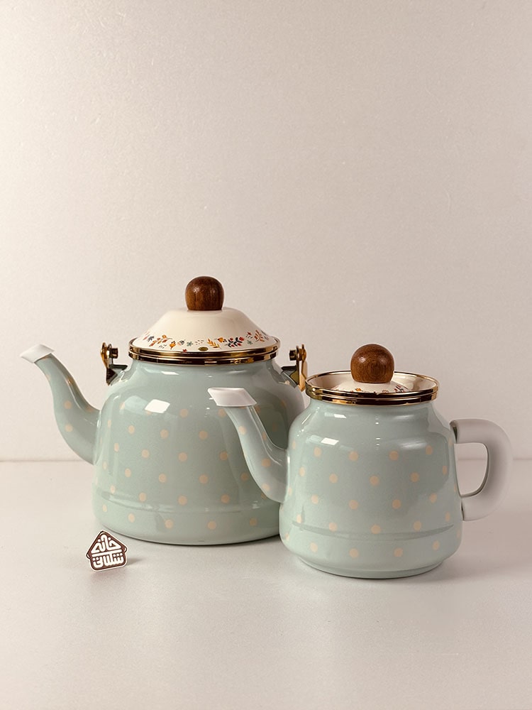 کتری قوری ترک خال خالی کد002601