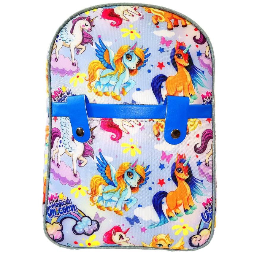 کوله پشتی برزنتی  طرح یونیکورن قابل شستشو
