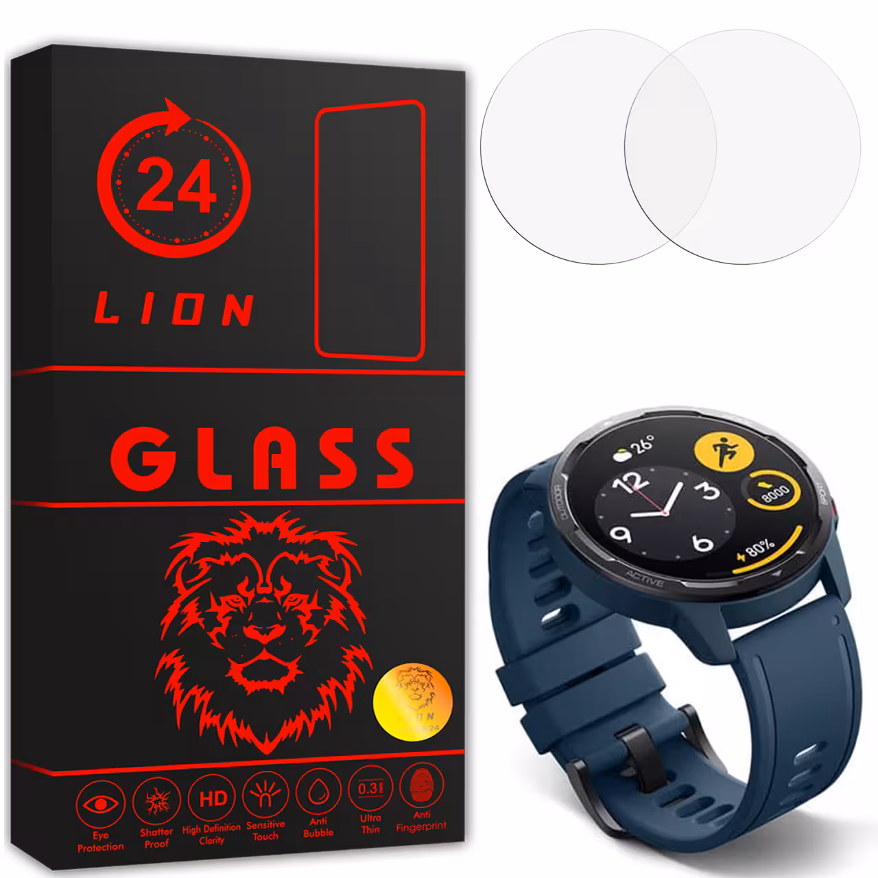 محافظ صفحه نمایش لاین مدل RB007 مناسب برای ساعت هوشمند شیایومی Watch Color 2 بسته دو عددی