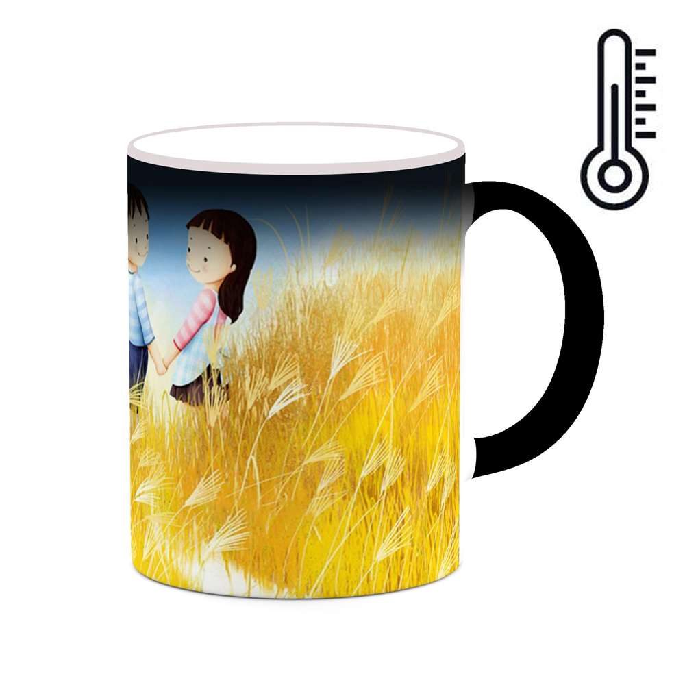 ماگ حرارتی کاکتی طرح عاشقانه مدل mgh20797