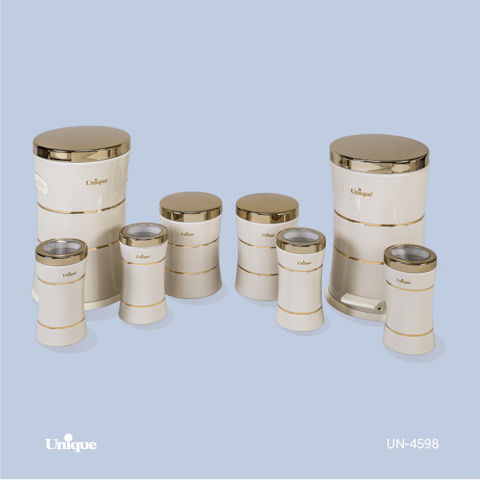 سرویس 8 پارچه خطی کمر باریک طلا یونیک کد محصول: UN-4598