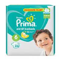 پوشک نوزاد بالای 16 کیلوگرم پریما پمپرز (سایز6) Pampers