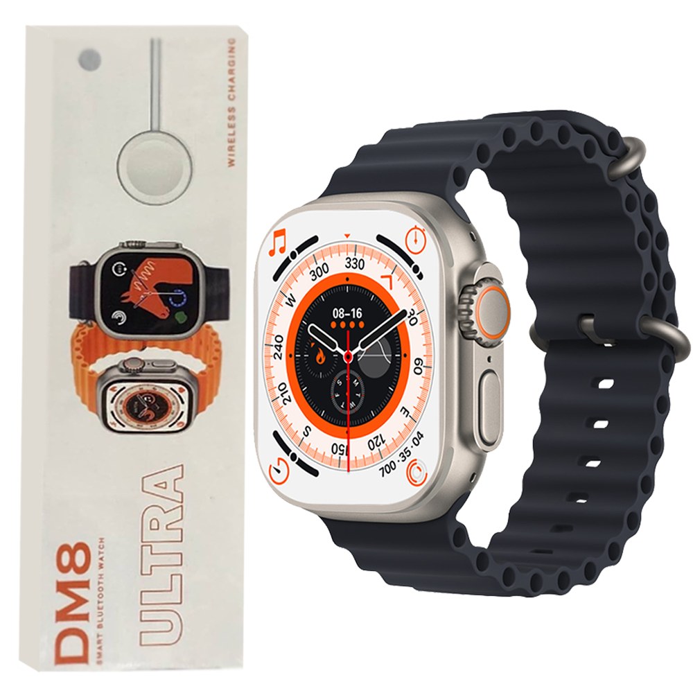 ساعت هوشمند Watch 8 Ultra مدل PTW004 شارژر مگنتی