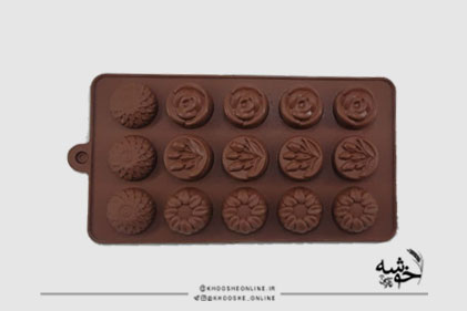 قالب سیلیکونی شکلات گل 4عددی