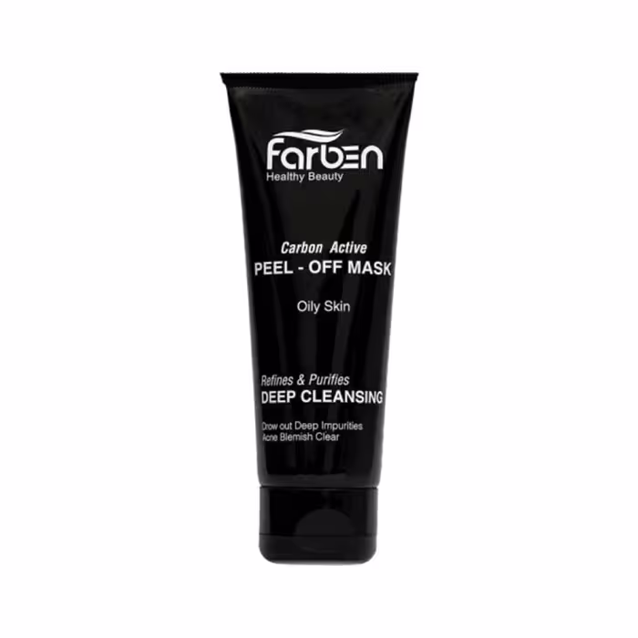 ماسک صورت فاربین مدل carbon active حجم 60 میلی لیتر