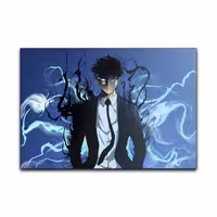تابلو شاسی گوفی مدل سونگ جین انیمه سولو لولینگ طرح Jinwoo Solo Leveling Anime کد BLU96 | دنیای قاب
