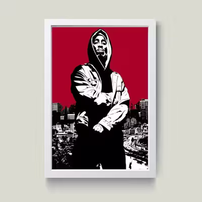 تابلو مدل توپاک 2Pac کد S0630-w
