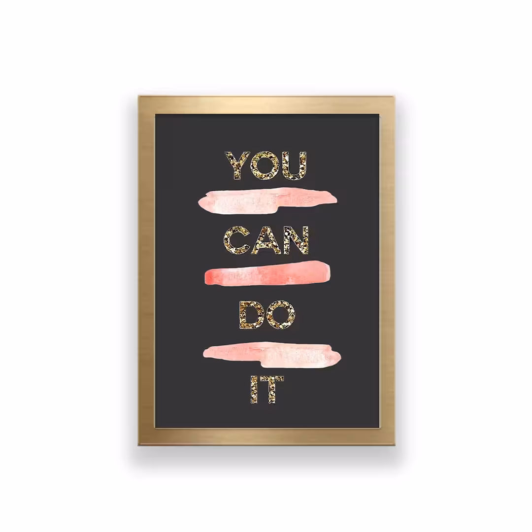 تابلو طرح انگیزشی you can do it 
