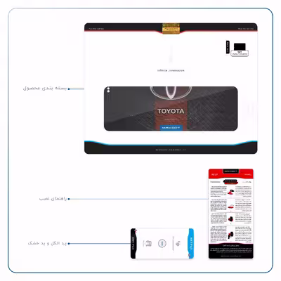 برچسب پوششی ماهوت مدل TOYOTA-Logo مناسب برای تبلت اپل iPad Pro 11 2018 A1980