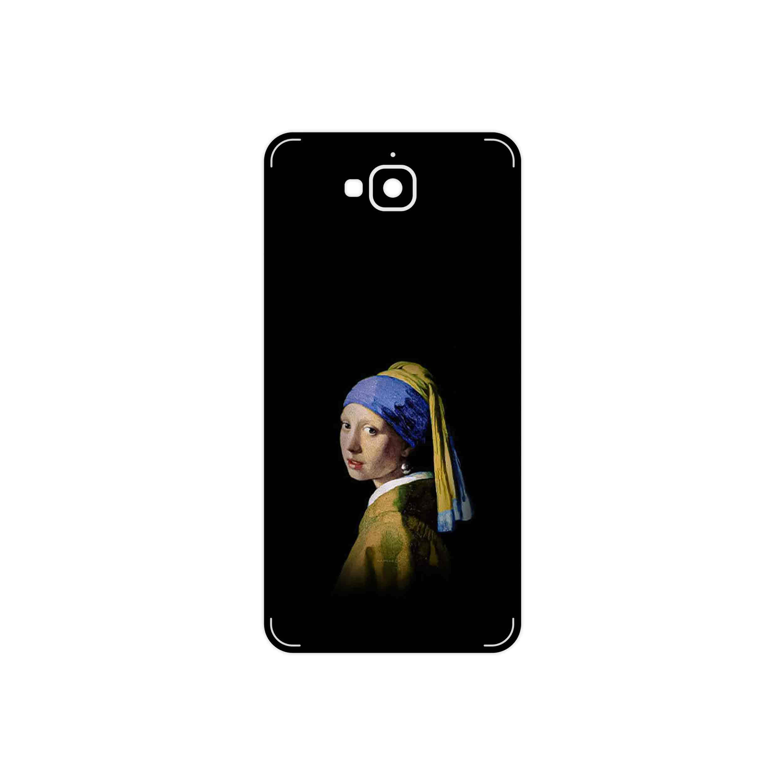 برچسب پوششی ماهوت مدل Girl with a Pearl Earring of Vermeer مناسب برای گوشی موبایل هوآوی Y6 Pro