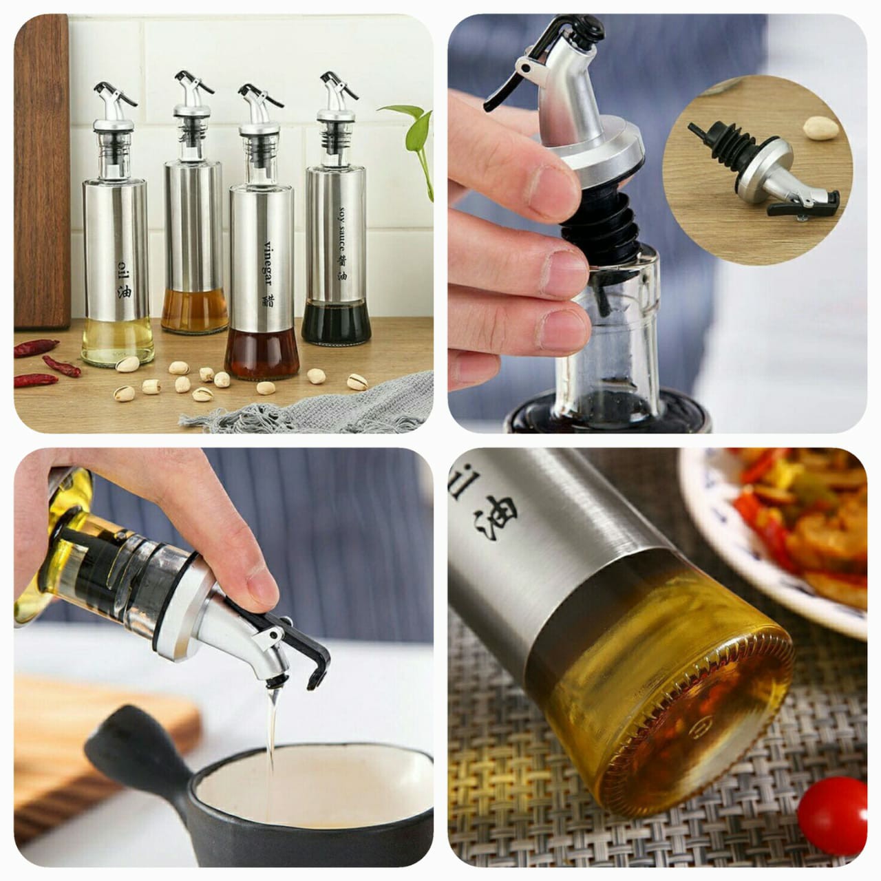 جای آبلیمو و روغن و سرکه 350 میلی لیتر وارداتی