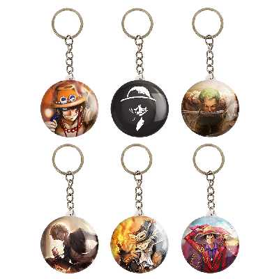 جاکلیدی خندالو مدل انیمه وان پیس One Piece کد 937B مجموعه 6 عددی