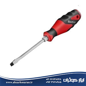 پیچ‌گوشتی تکی دسته کریستال ضربه‌خور 100×5 دوسو Ronix مدل RH-2750
