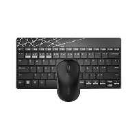 صفحه کلید و ماوس بی سیم رپو مدل 8000M ⁃ با حروف حک شده فارسی
