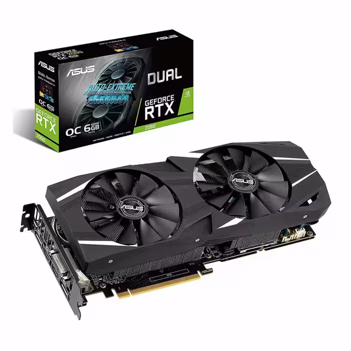 کارت گرافیک ایسوس DUAL RTX2060 O6G