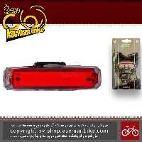 چراغ عقب دوچرخه اوکی با لامپ ال ای دی 10 لومن باطری لیتیومی سکه ای ضد آب مدل اکس سی-243 OK Bicycle Rear Light LED 10 Lumen Lithium-Ion Waterproof XC-243