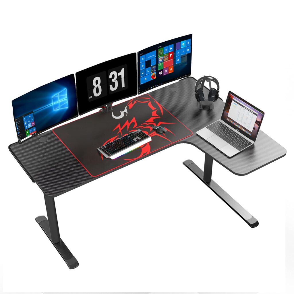 خرید میز گیمینگ یوریکا Gaming Desk Eureka L60 R با بهترین قیمت
