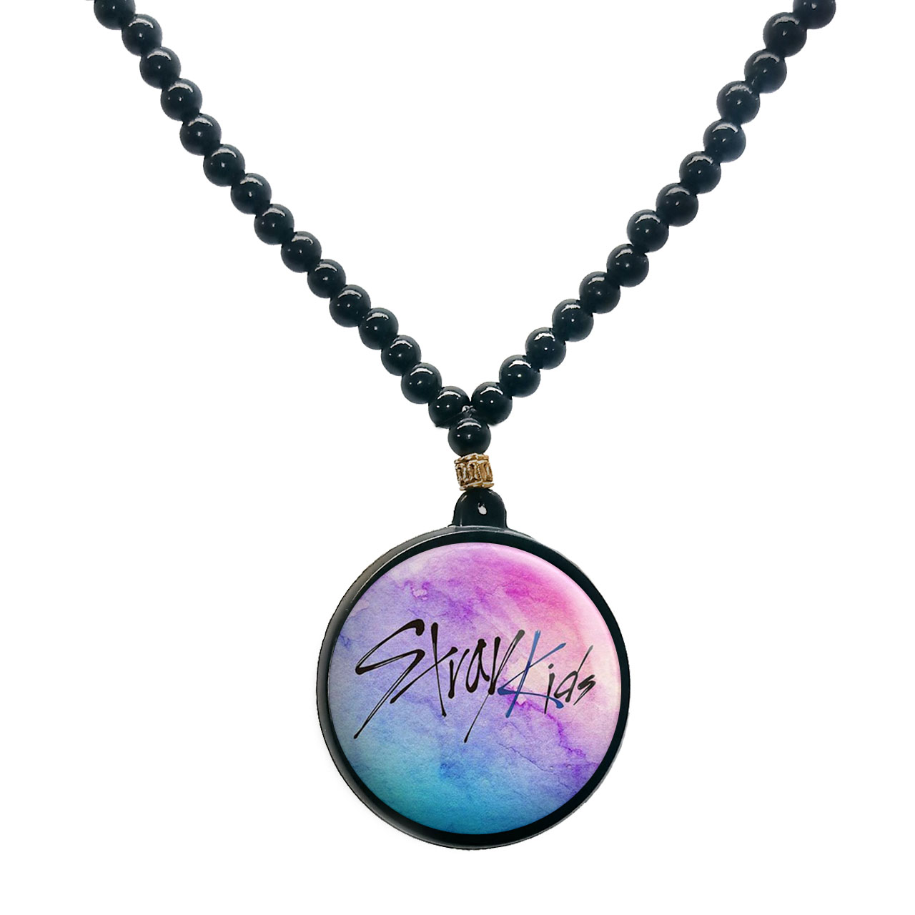 گردنبند پرمانه طرح straykids کد pmd.12252 مدل دو طرفه