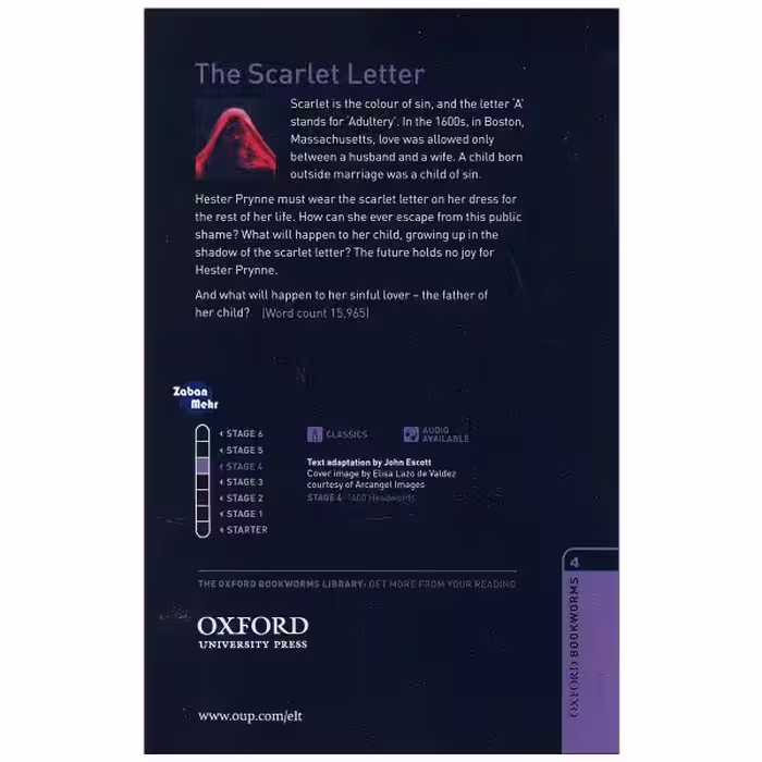 کتاب The Scarlet Letter اثر Nathaniel Hawthorne انتشارات زبان مهر