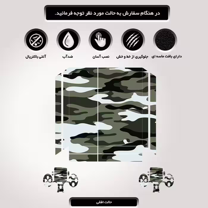 برچسب پلی استیشن ۴ مدل Camo کد PS-210