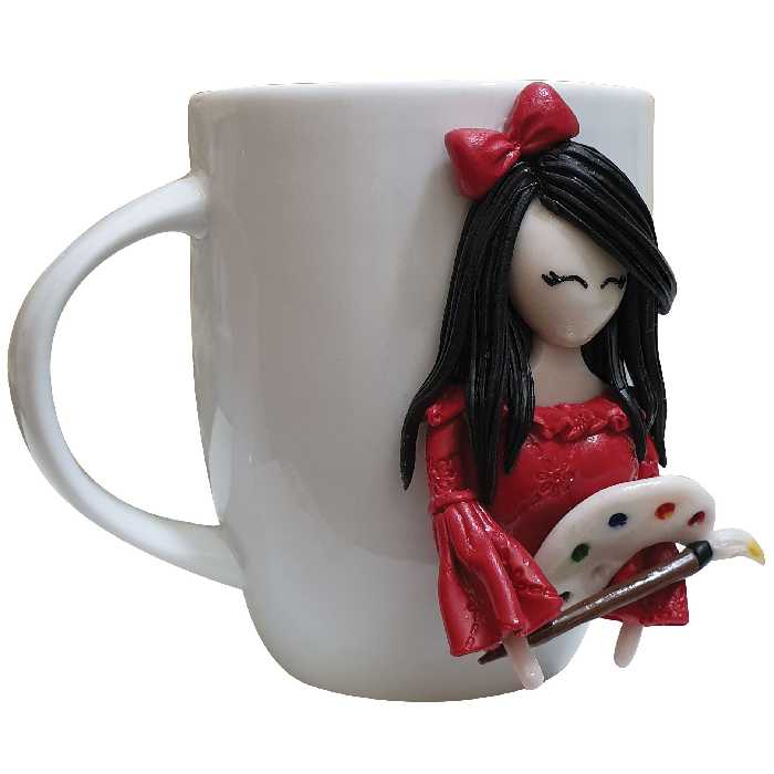 ماگ طرح عروسکی کد T_10004