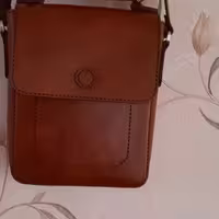کیف دوشی چرم گاوی دست دوز کد789