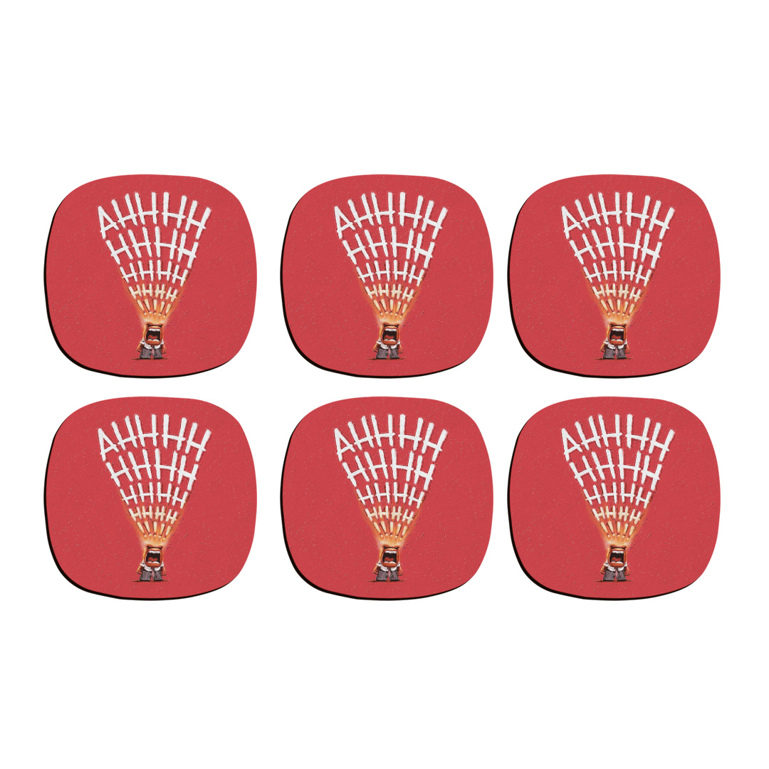 زیر لیوانی ترمه طراحان ایده مدل فریاد کد cfp1226 بسته شش عددی