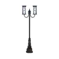 چراغ دو شاخه پارکی و حیاطی بیتانور مدل درتا بلند طرح دار کد 482922BT-96202