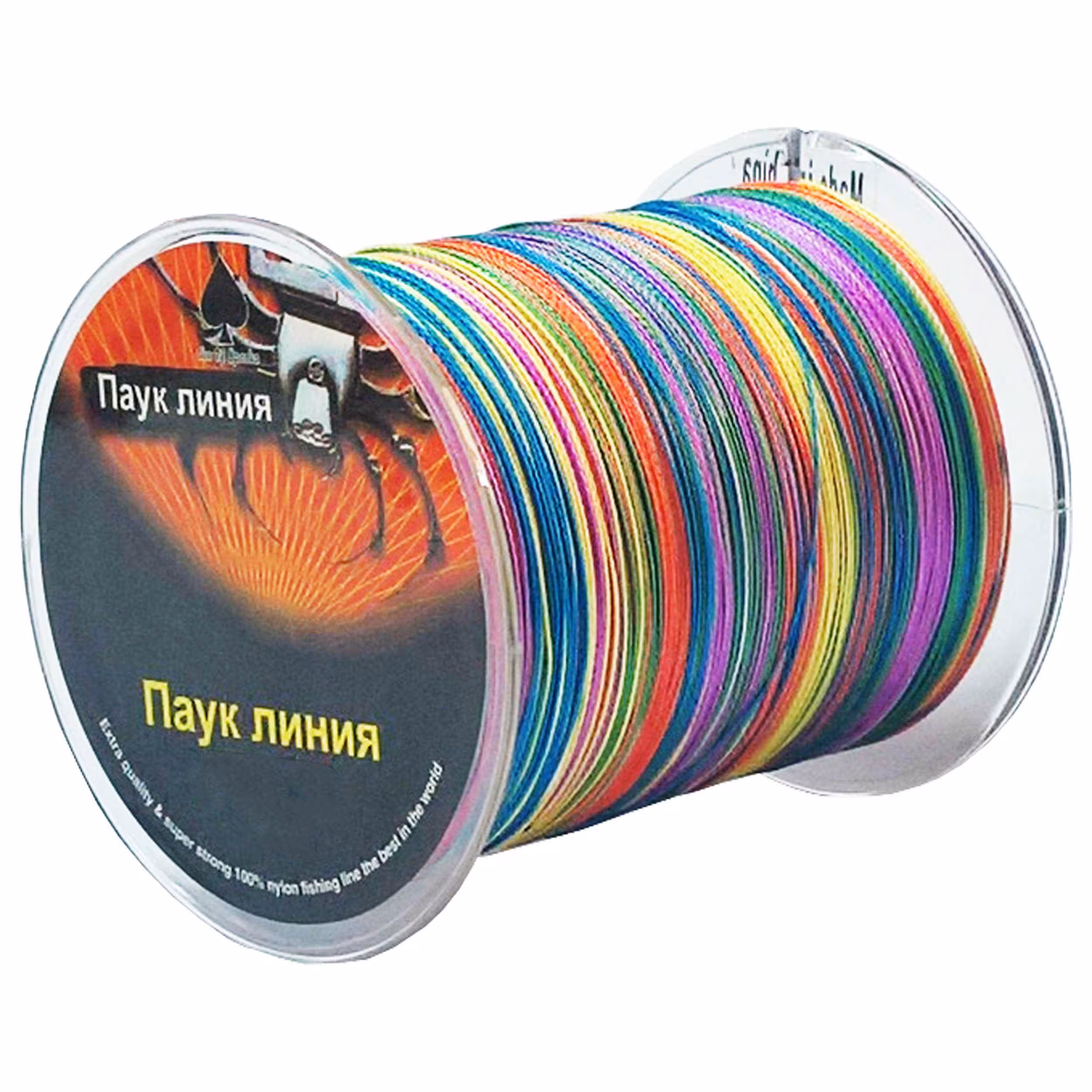 نخ ماهیگیری ابریشمی پاوک پینیا паук пиния سایز 0.50 هفت رنگ 300 متری