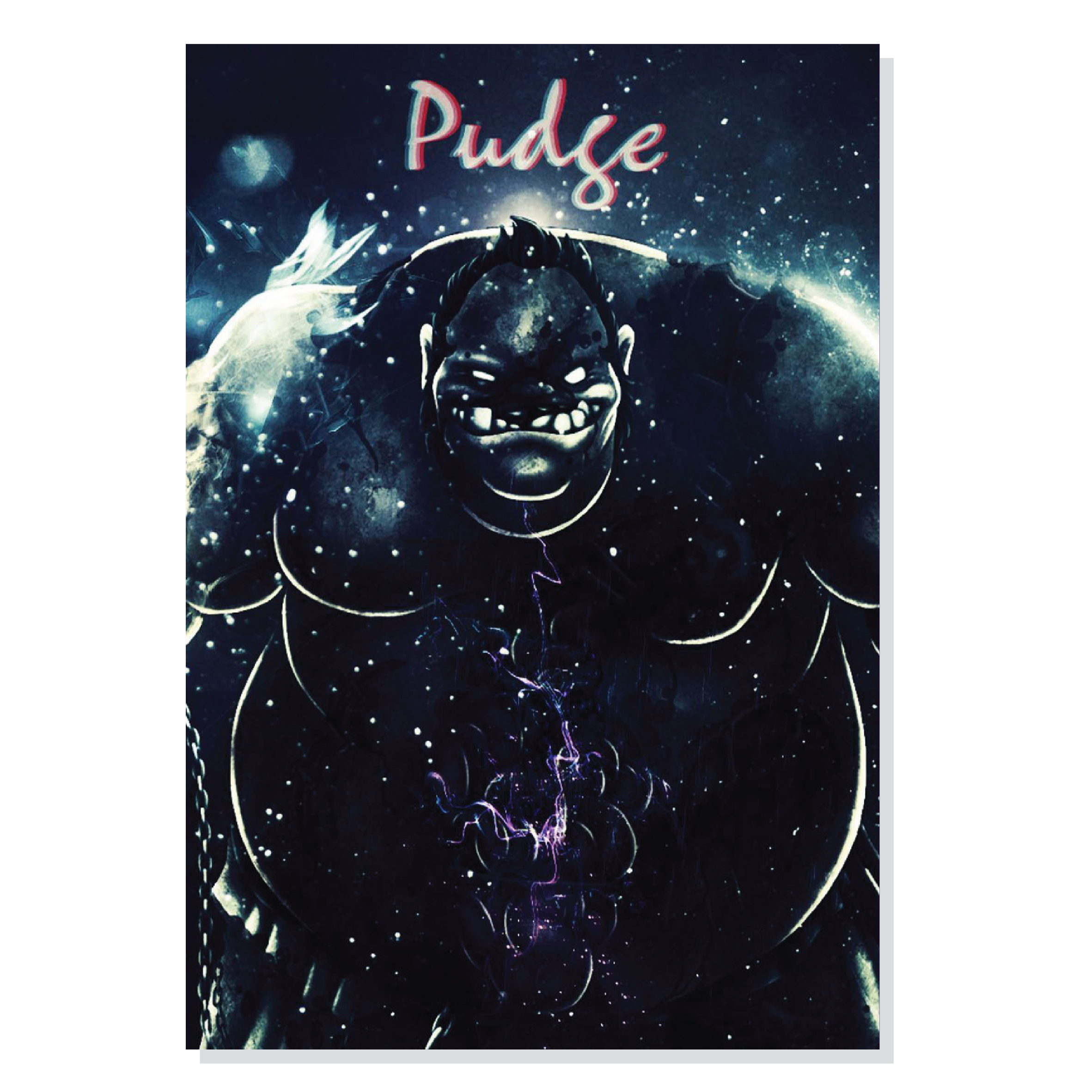 تابلو شاسی طرح گیمینگ دوتا هیرو پوج Dota 2 Pudge مدل M0185