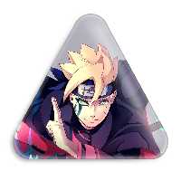 پیکسل خندالو طرح بوروتو اوزوماکی انیمه ناروتو مدل مثلثی کد 11251
