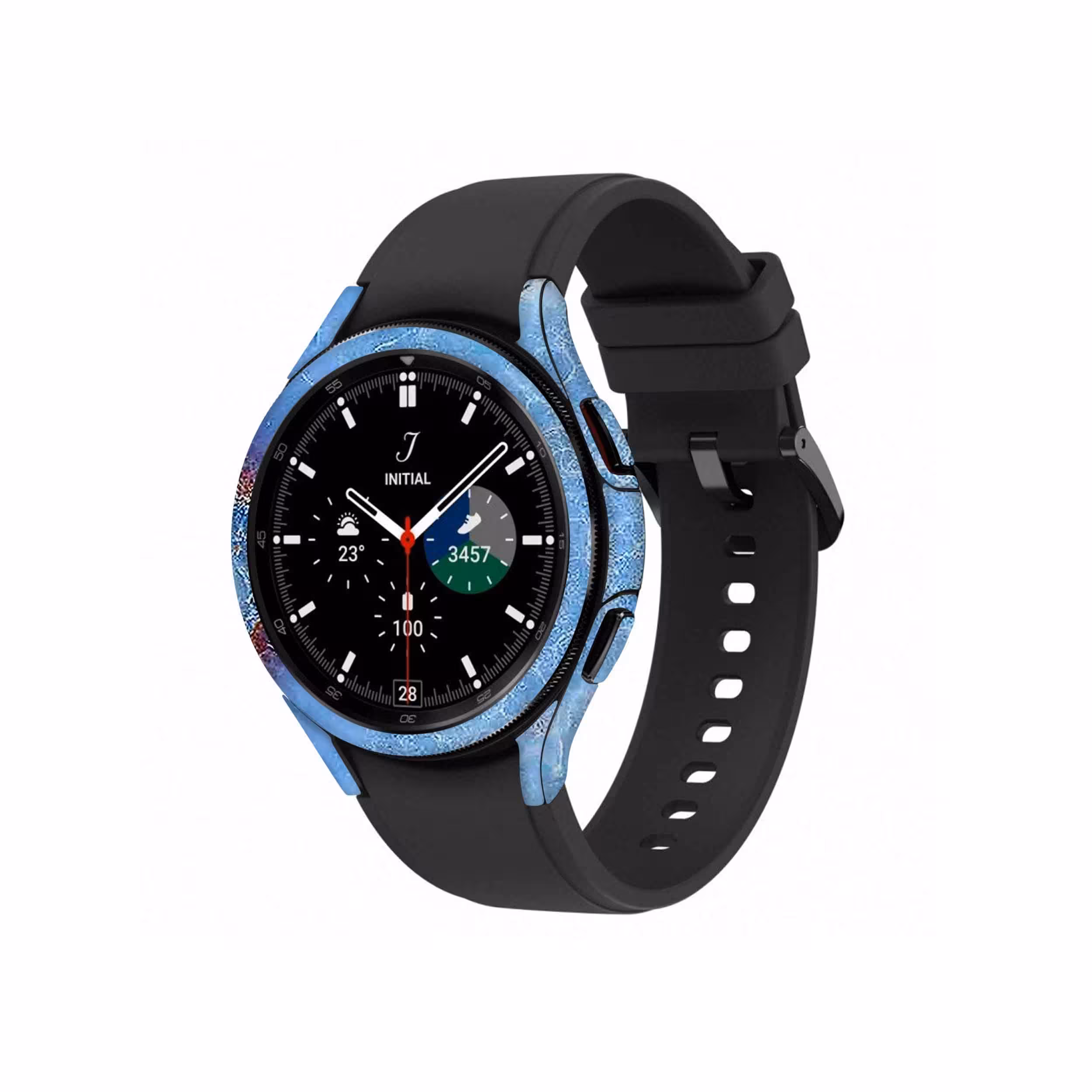 برچسب ماهوت طرح Blue Ocean Marble مناسب برای ساعت هوشمند سامسونگ Watch4 Classic 42mm