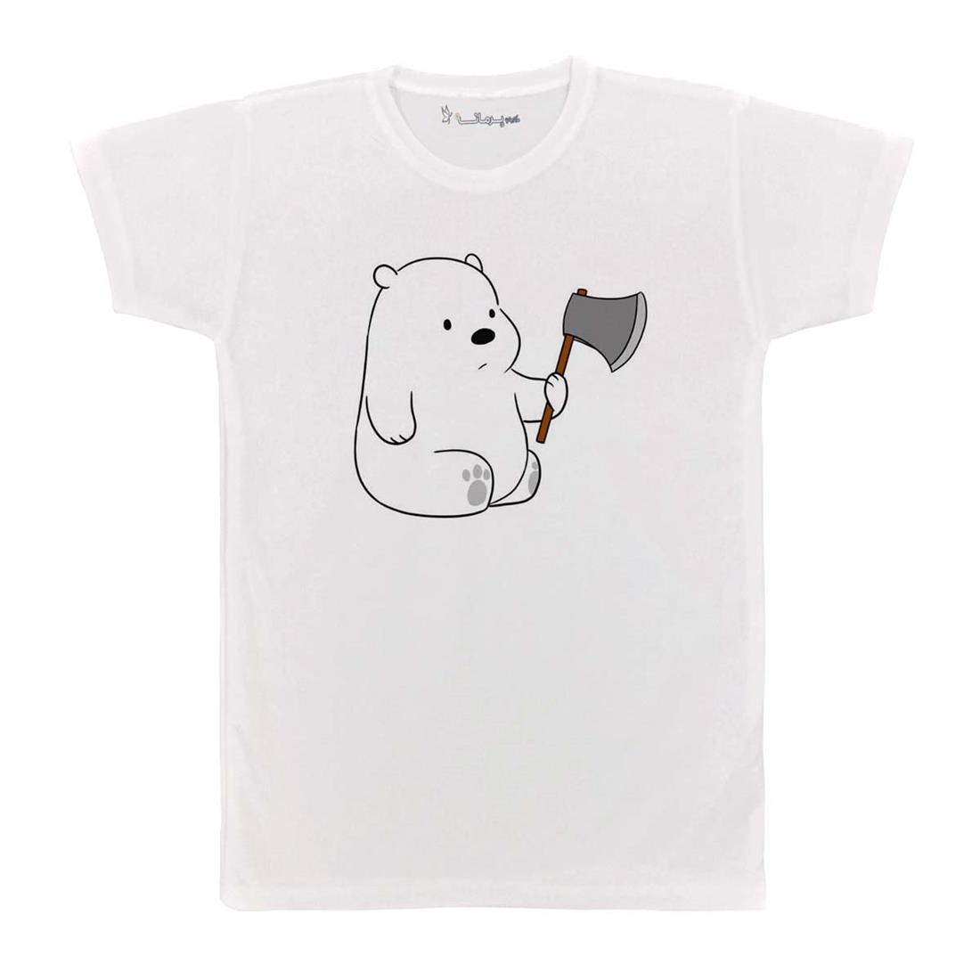 تی شرت بچگانه پرمانه طرح خرس های کله فندقی کد pmt.5595