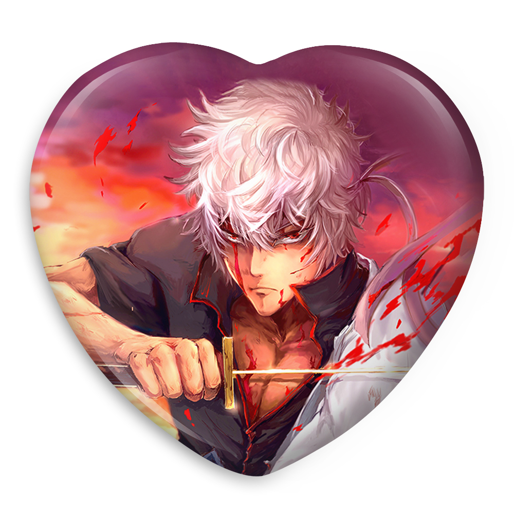 پیکسل خندالو طرح گینتوکی ساکاتا انیمه گینتاما مدل قلبی کد 12962